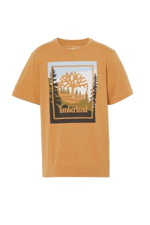 Ss Outdoor Inspired Graphic Erkek T-Shirt - TB0A6F4K Açık Kahverengi - Thumbnail