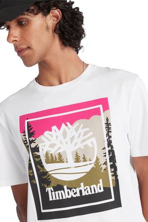 Ss Outdoor Inspired Graphic Erkek T-Shirt - TB0A6F4K Beyaz - Thumbnail