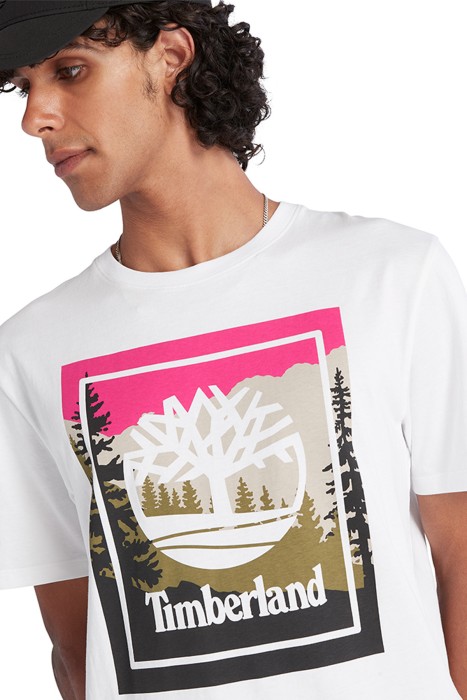 Ss Outdoor Inspired Graphic Erkek T-Shirt - TB0A6F4K Beyaz