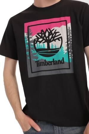 Ss Outdoor Inspired Graphic Erkek T-Shirt - TB0A6F4K Siyah - Thumbnail