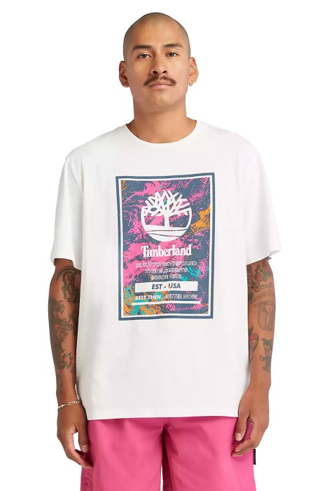 Ss Printed Logo Erkek T-Shirt - TB0A66X1 Beyaz