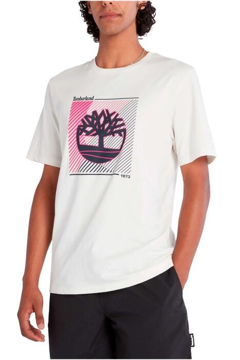 Ss Tree Logo Graphic Tee Regular Erkek T-Shirt - TB0A663S Beyaz