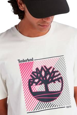 Ss Tree Logo Graphic Tee Regular Erkek T-Shirt - TB0A663S Beyaz - Thumbnail