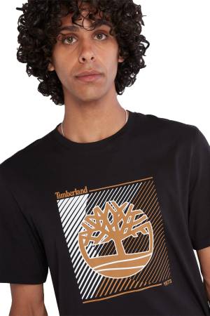 Ss Tree Logo Graphic Tee Regular Erkek T-Shirt - TB0A663S Siyah - Thumbnail