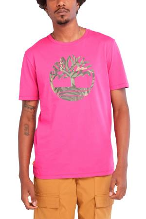 Ss Tree Logo Seasonal Camo Erkek T-Shirt - TB0A68VH Fuşya - Thumbnail