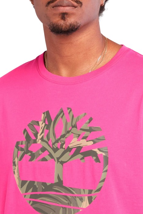 Ss Tree Logo Seasonal Camo Erkek T-Shirt - TB0A68VH Fuşya