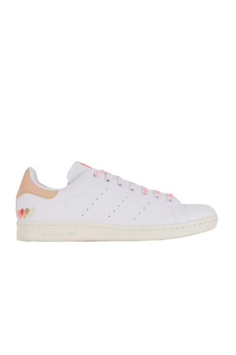 EU-Adidas - Stan Smith Kadın Ayakkabı - GW2066 Beyaz/Pudra