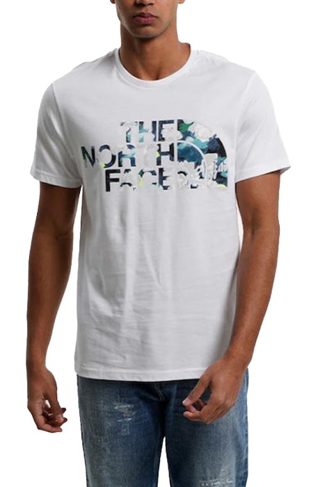 The North Face - Standard Ss Tee Erkek T-Shirt - NF0A4M7X Beyaz/Mavi