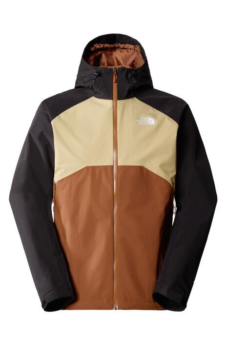 The North Face - Stratos Erkek Kapüşonlu Ceket - NF00CMH9 Kahve/Krem