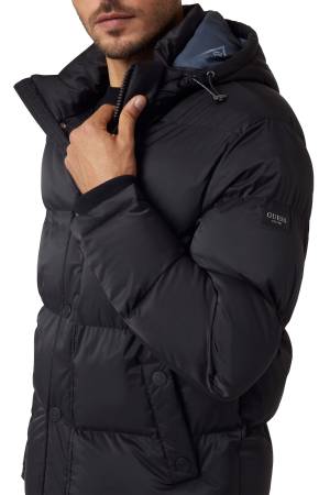 Stretch Puffa Erkek Mont - M4BL21WGJ42 Siyah - Thumbnail