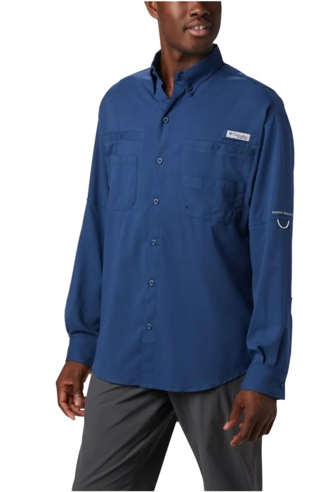 Columbia - Tamiami II LS Shirt Erkek Uzun Kollu Gömlek - FM7253 Lacivert
