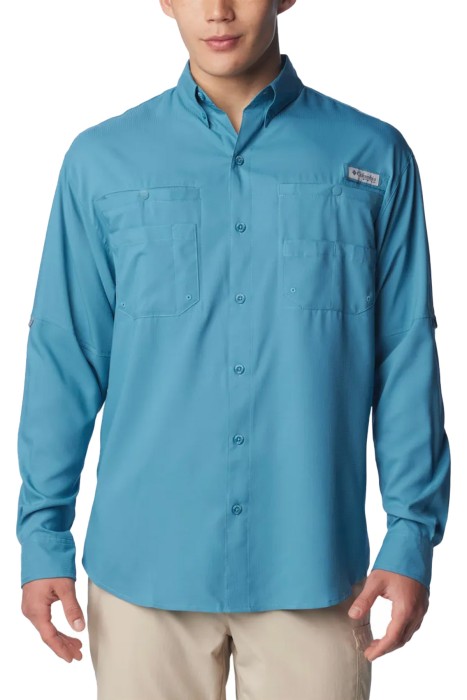 Columbia - Tamiami II LS Shirt Erkek Uzun Kollu Gömlek - FM7253 Mavi