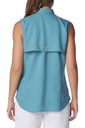 Tamiami Womens Sleeveless Kadın Gömlek - FL7157 Mavi - Thumbnail