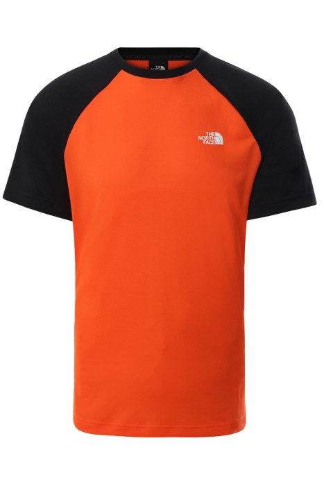 The North Face - Tanken Raglan Tee - Eu Erkek T-Shirt - NF0A3BQ7 Siyah/Kırmızı