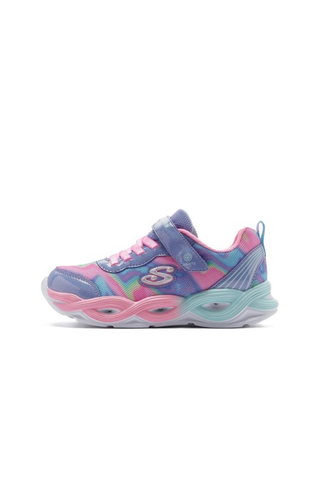 Skechers - Twisty Glow Kız Çocuk Ayakkabı - 303716L Mavi/Renkli