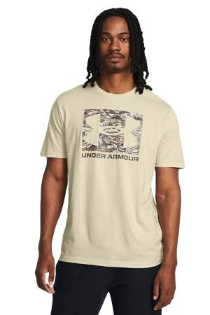 Ua Abc Camo Boxed Logo Ss Erkek T-Shirt - 1361673 Bej - Thumbnail