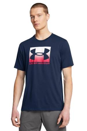 Ua Boxed Sports Updated Ss Erkek T-Shirt - 1386793 Lacivert - Thumbnail