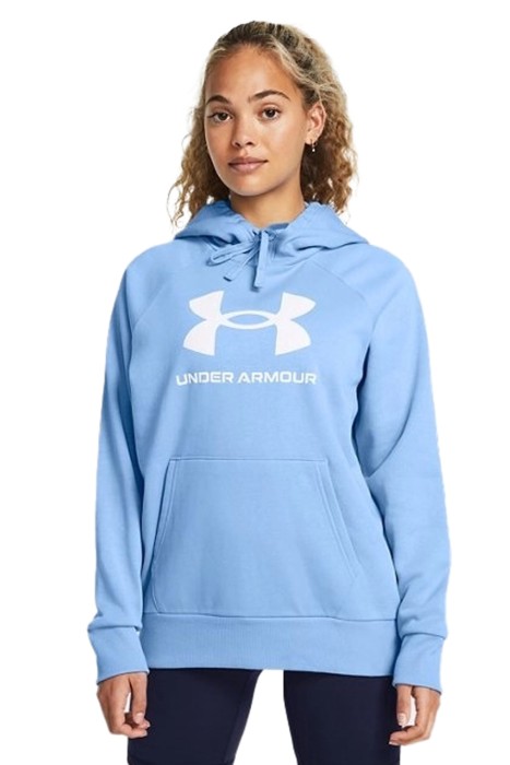 Under Armour - Ua Rival Fleece Big Logo Kapüşonlu Kadın SweatShirt - 1379501 Mavi