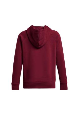 Ua Rival Fleece Hoodie Kadın Sweatshirt - 1379500 Bordo - Thumbnail