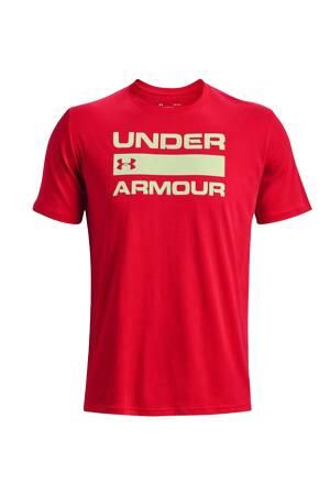 Ua Team Issue Wordmark Ss Erkek T-Shirt - 1329582 Kırmızı/Yeşil - Thumbnail