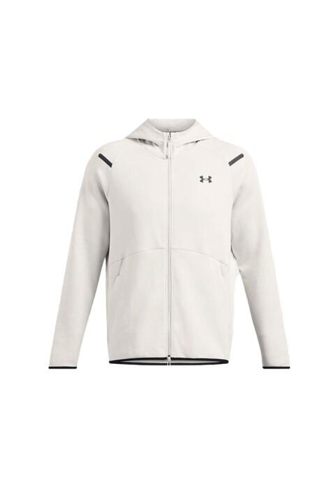 Ua Unstoppable Fleece Erkek Kapüşonlu Ceket - 1389352 Beyaz