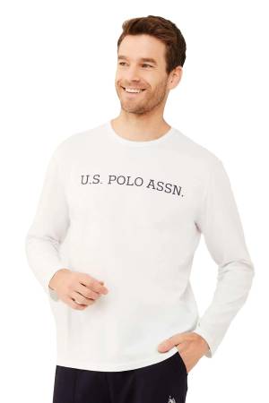 U.S. Polo Assn. Erkek SweatShirt - US.01.18467 Beyaz - Thumbnail