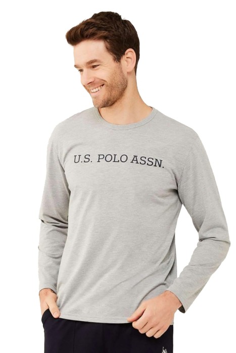 U.S. Polo Assn. - U.S. Polo Assn. Erkek SweatShirt - US.01.18467 Gri Melanj