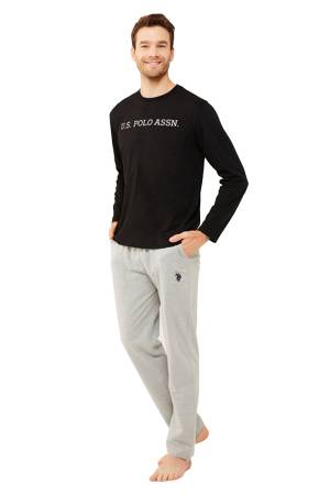 U.S. Polo Assn. Erkek SweatShirt - US.01.18467 Siyah - Thumbnail