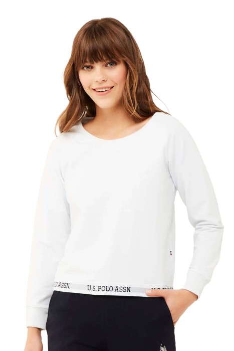 U.S. Polo Assn. - U.S. Polo Assn. Kadın SweatShirt - US.01.16598 Beyaz