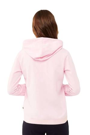 U.S. Polo Assn. Tam Fermuarlı Kadın SweatShirt - US.01.16599 Pembe - Thumbnail