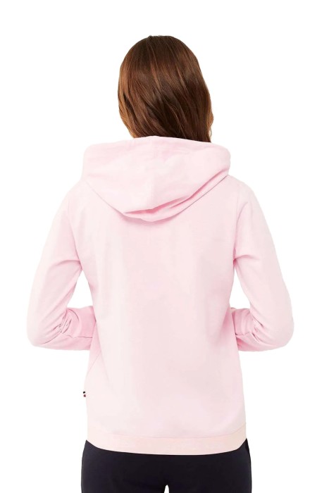 U.S. Polo Assn. Tam Fermuarlı Kadın SweatShirt - US.01.16599 Pembe