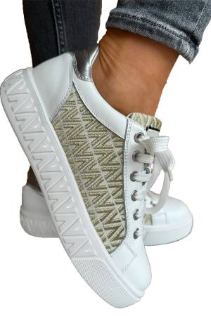 Valentino Dames Kadın Sneaker - 91V1302TEX Beyaz - Thumbnail