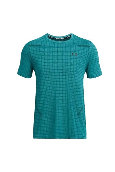 Under Armour - Vanish Seamless Grid Ss Erkek T-Shirt - 1376921 Petrol Yeşili