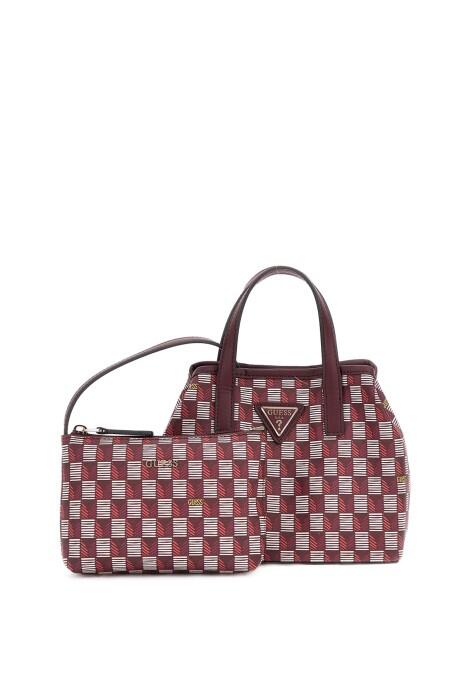 Guess - Vikky Ii Large - G Wave Mini Kadın Çanta - HWJT9344750 Bordo