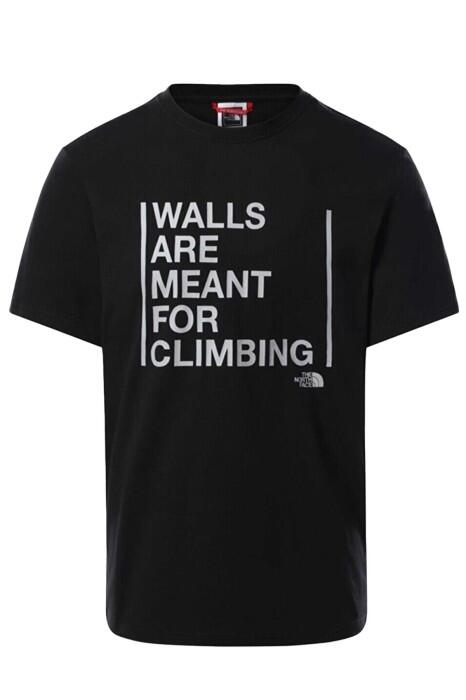 The North Face - Walls Are Climbing Erkek T-Shirt - NF0A3S3S Siyah/Gri