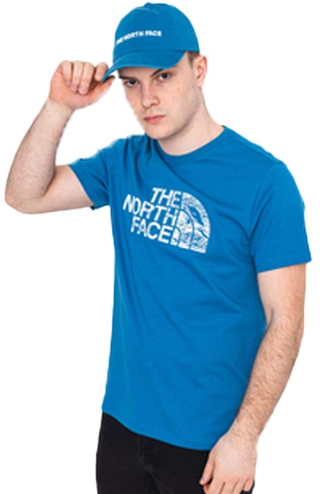 The North Face - Woodcut Dome Tee-Eu Erkek T-Shirt - NF00A3G1 Mavi