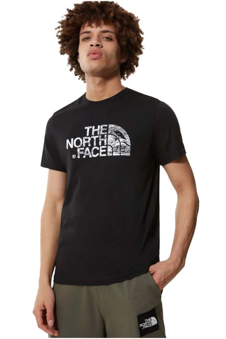 The North Face - Woodcut Dome Tee-Eu Erkek T-Shirt - NF00A3G1 Siyah