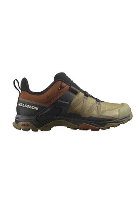 Salomon - X Ultra 4 Gtx Erkek Outdoor Ayakkabı - L47685200 Haki/Siyah/Kiremit