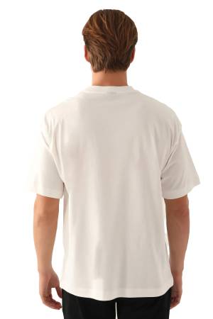 Yale Book Erkek T-Shirt - L1742-XS Krem - Thumbnail