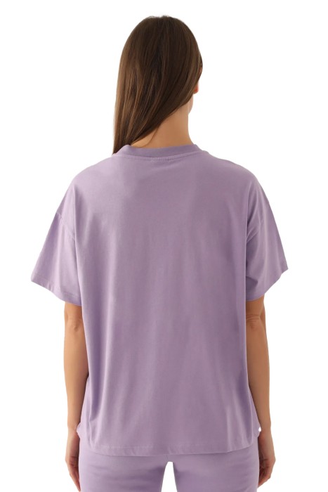 Yale Comfortable Kadın T-Shirt - L1753-XS Lila