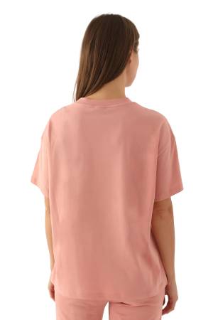 Yale Comfortable Kadın T-Shirt - L1753-XS Pembe - Thumbnail