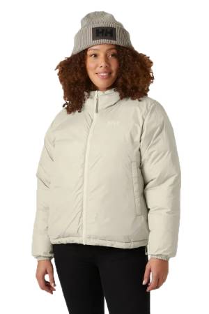 Yu 23 Reversible Puffer Kadın Mont - 54061 Krem - Thumbnail