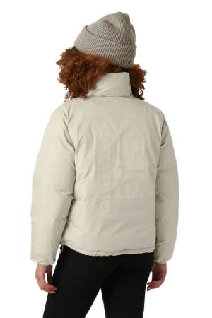 Yu 23 Reversible Puffer Kadın Mont - 54061 Krem - Thumbnail